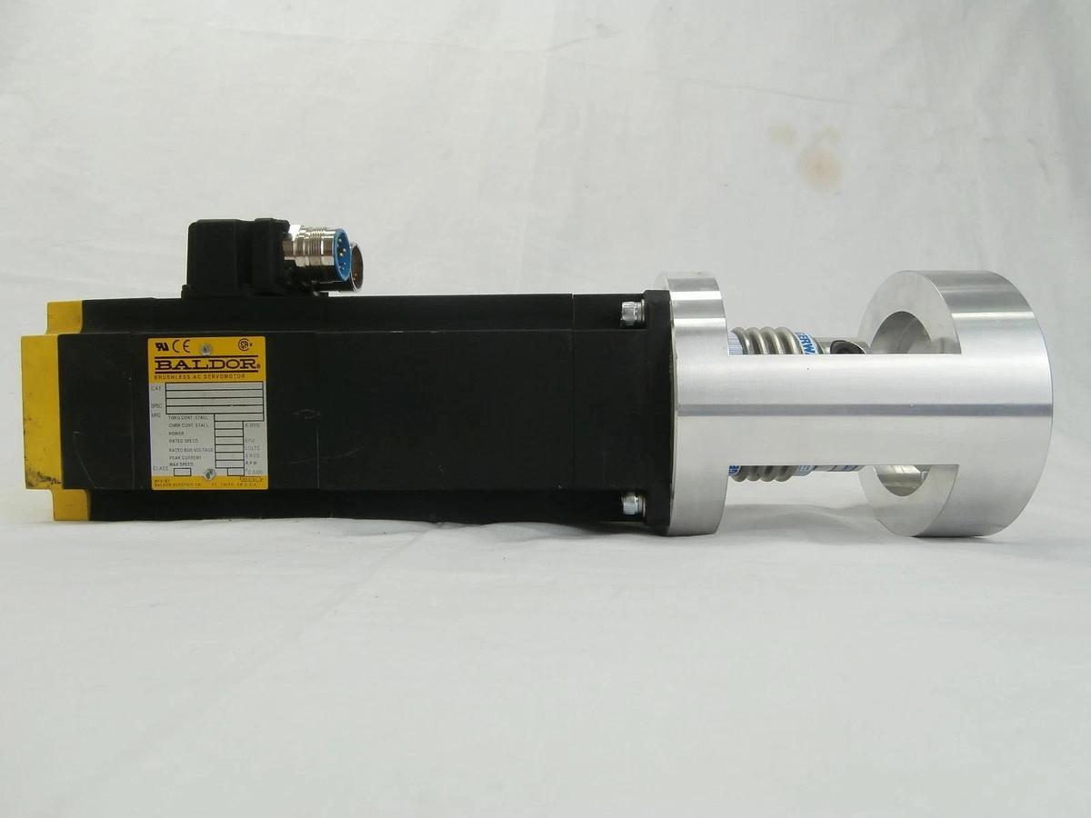 Used Baldor BSM80A-375BA Brushless AC Servo Motor with AKN 60 AMAT 0040-49320 Used