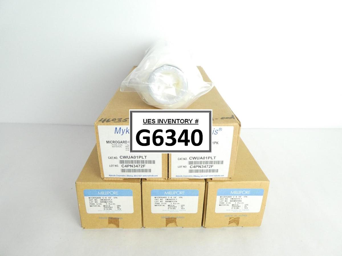 Mykrolis CWUA01PLT Filter Cartridge 1.0µm Microgard C-0 10" Lot of 5 New