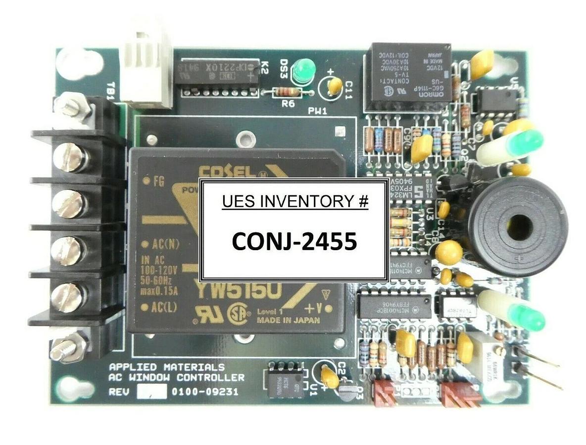 Used AMAT Applied Materials 0100-09231 AC Window Controller PCB P5000 Working Surplus