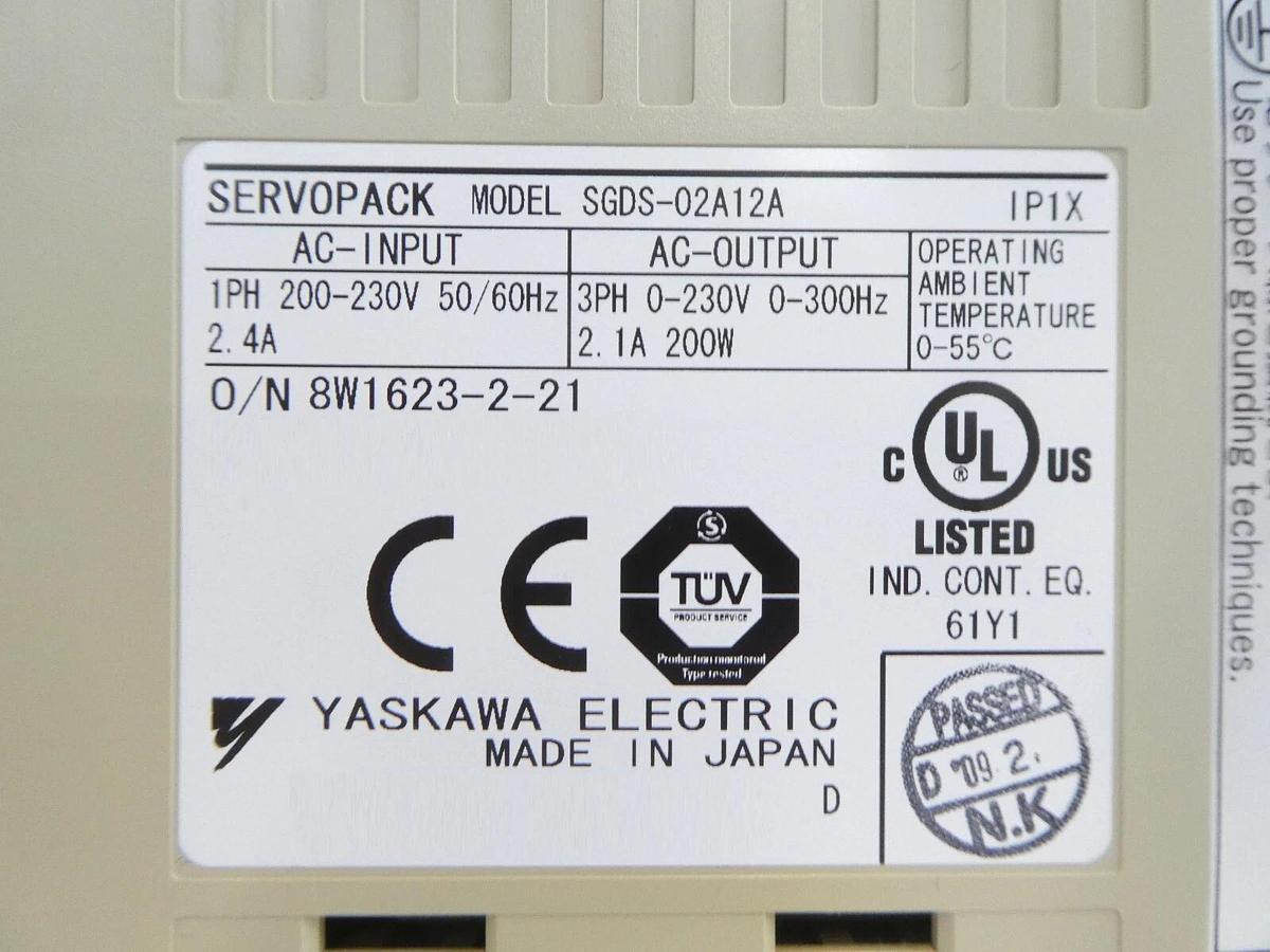 Used Yaskawa Electric SGDV-1R6A11 Servo Drive SERVOPACK Lot of 7 Working Surplus
