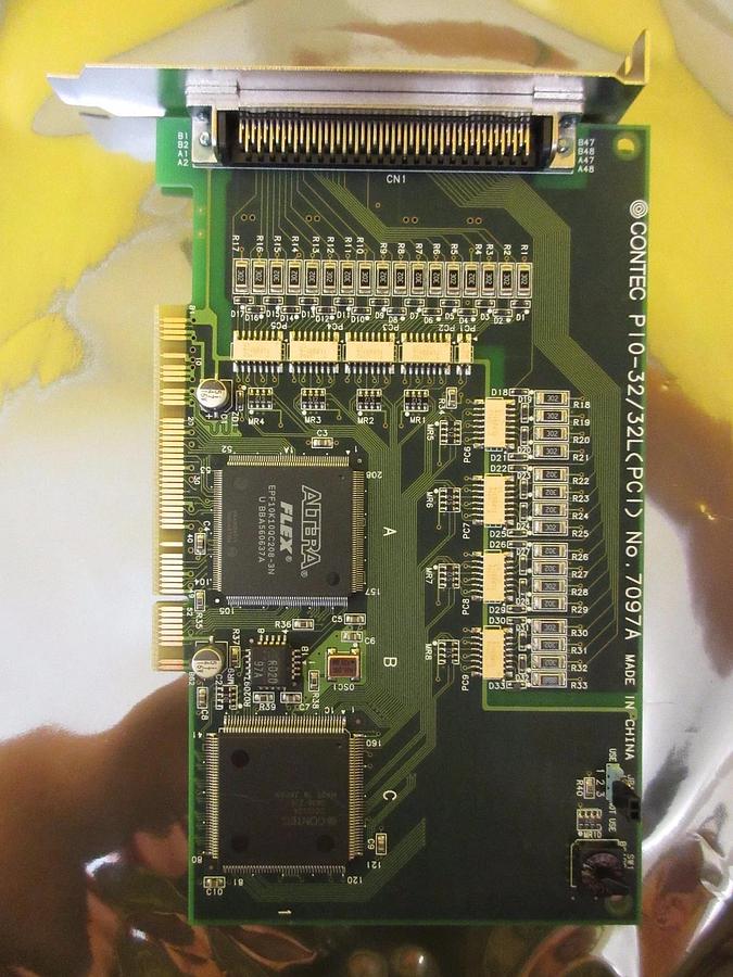 Used Contec PIO-32/32L(PCI) Isolated Digital I/O Board PCB 7097A Working Surplus