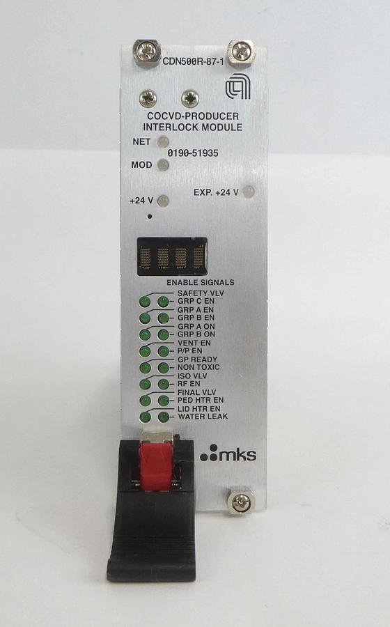 Used MKS Instruments AS01500-87-1 COCVD-Producer Interlock PCB Card AMAT 0190-51935