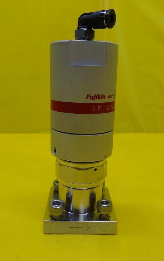 Used Fujikin 316L-P Diaphragm Valve Type N.C Nikon NSR-S205C Used Working