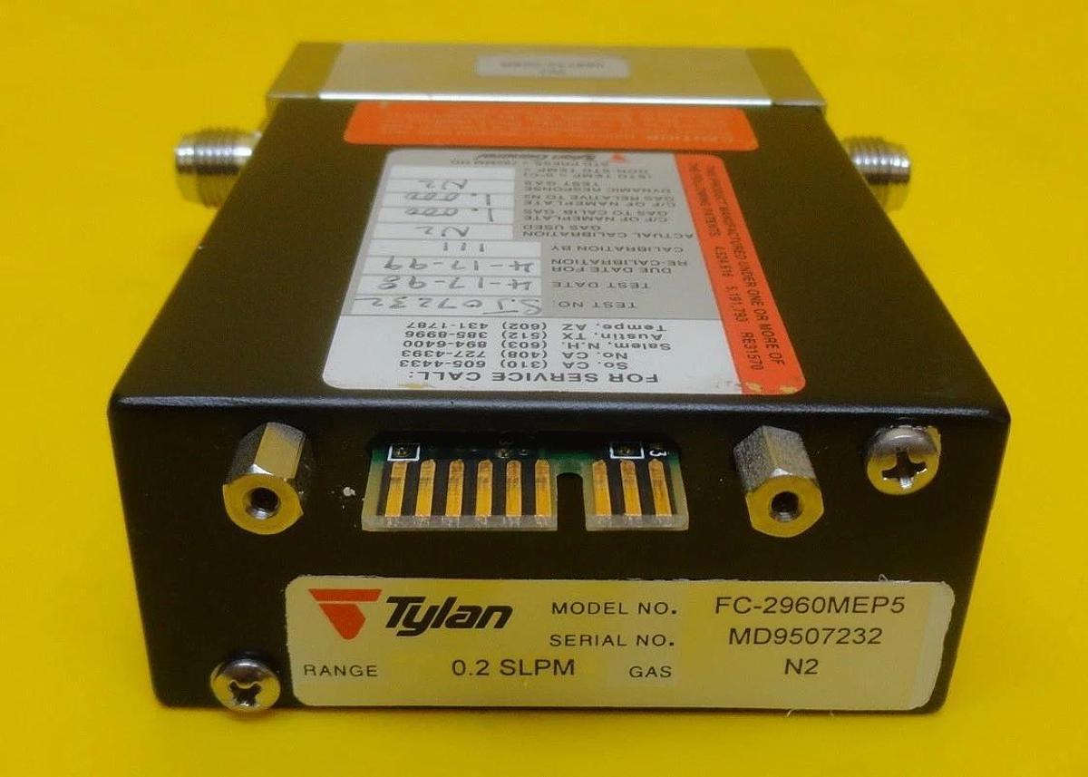 Used Tylan FC-2960MEP5 Mass Flow Controller MFC 2900 Series 0.2 SLPM N2 Used Working