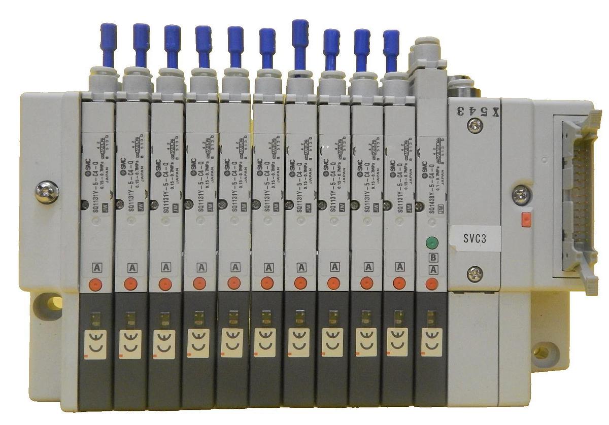 Used TEL Tokyo Electron SVC3 11-Port Manifold SMC SQ1131DY-5-C4-Q PR300Z Used Working