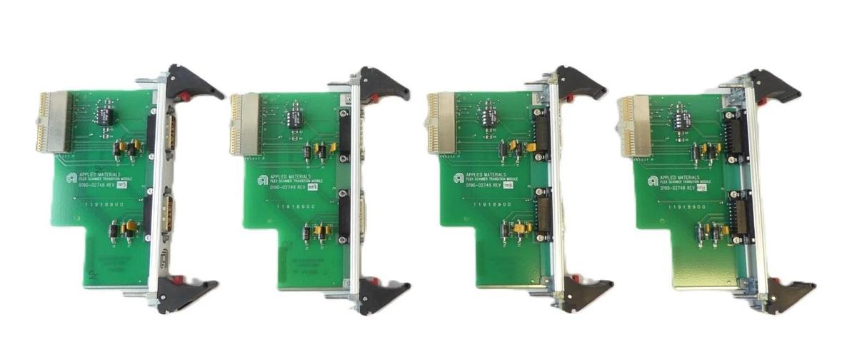 Used AMAT 0190-02748 Flex Scanner Transition Module PCB Card 11918900 Lot of 4 Spare