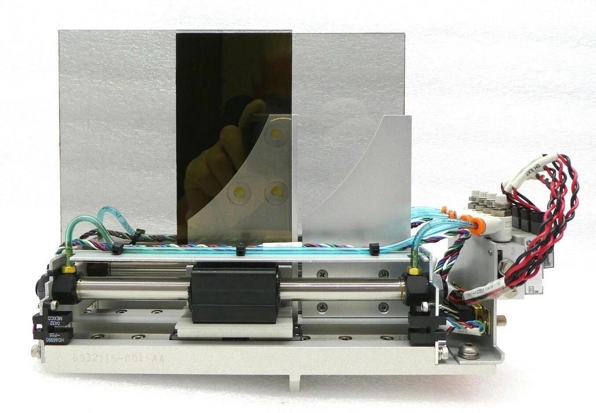 Used KLA-Tencor 0024476-001 Polarized Lens Pneumatic Linear Stage Rev. AA AIT Working