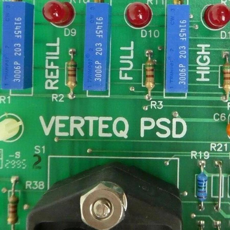 Used Verteq 1070725 IPA Level Switch PCB PSD Assembly 1070723-1 Working Surplus