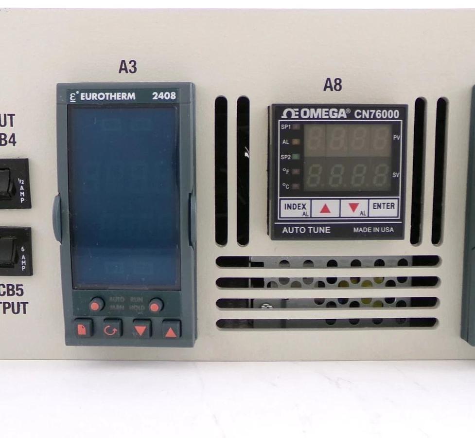 Used Varian E11072772 Eurotherm Dual Vaporizer Controller Assembly Working
