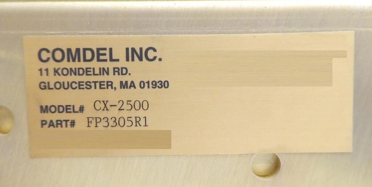 Used CX-2500 Comdel FP3305R1 RF Generator 3.39MHz Tested Not Working No Output As-Is