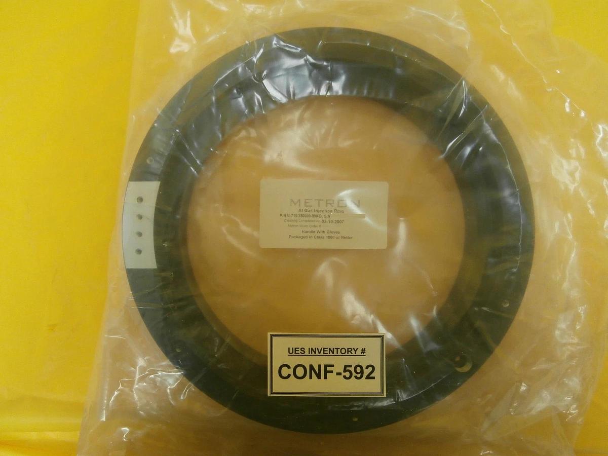 Refurbished Metron U-715-330000-090-D Aluminium Al Gas Injection Ring Refurbished