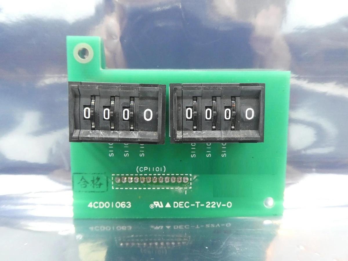Used Hitachi Kokusai Denki 3CD1062 Display Panel PCB Set 4CD01063 Working Surplus