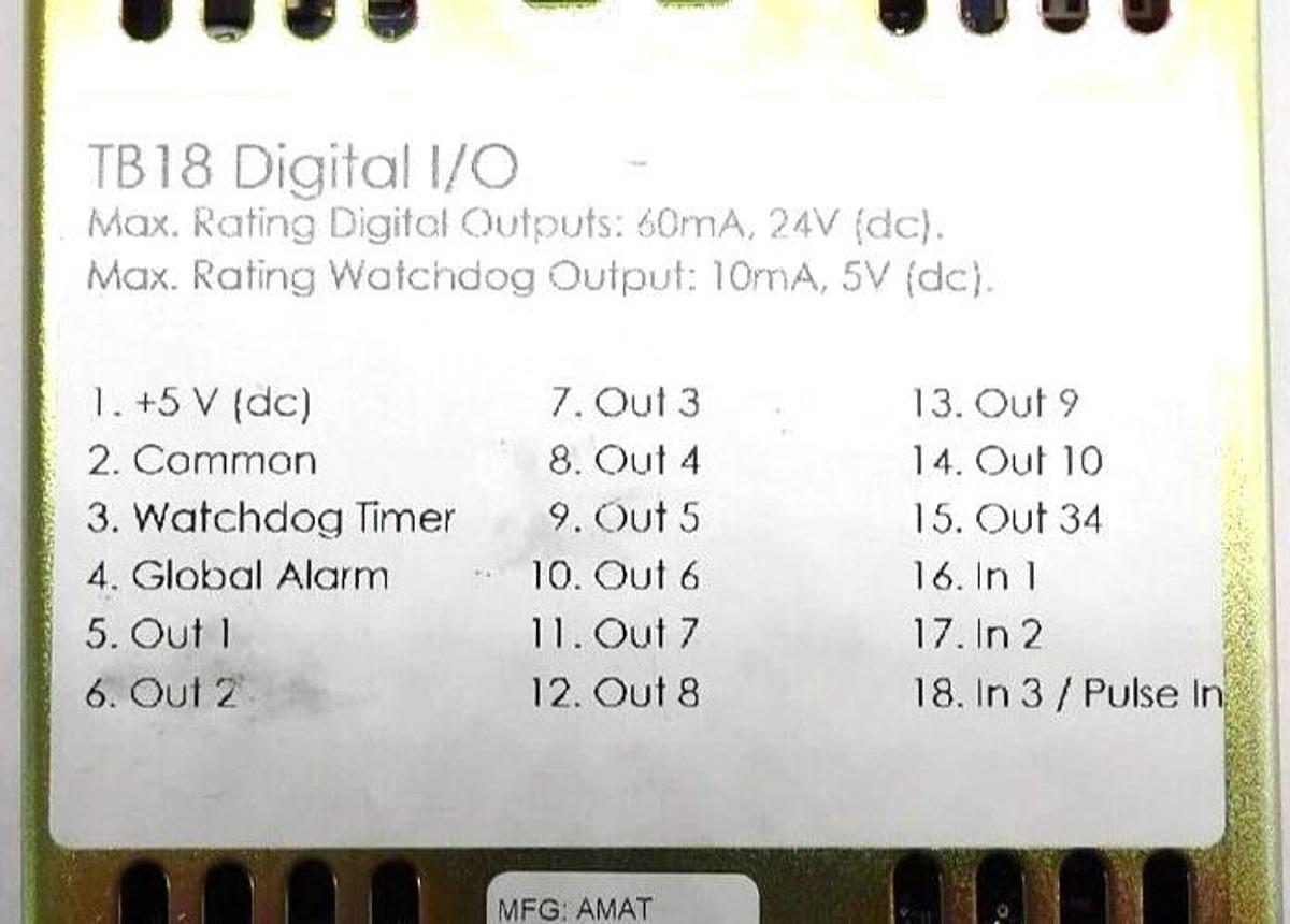 Used Watlow 0190-81363 Anafaze Digital I/O Temp Controller TB18 AMAT Working Spare