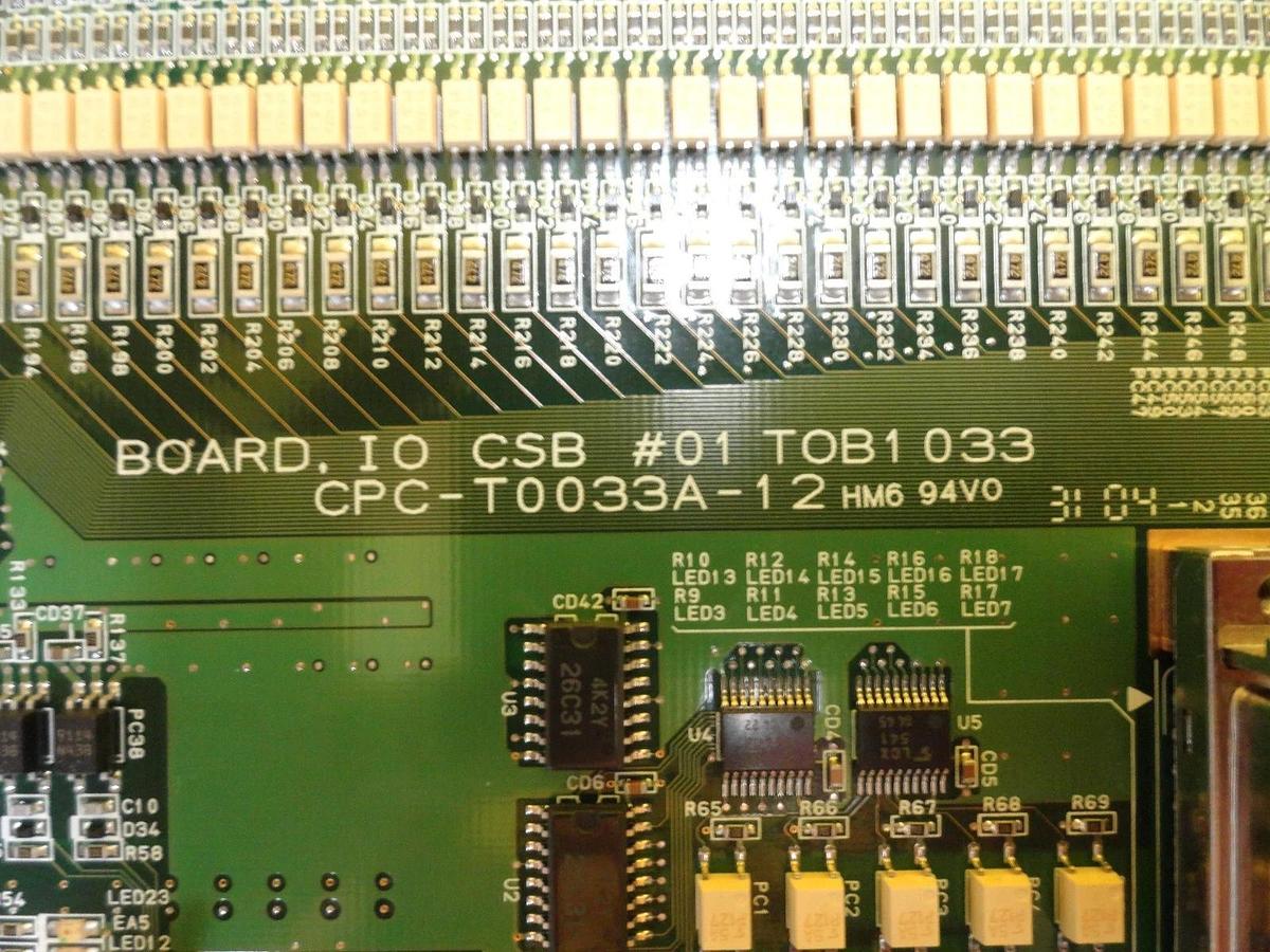 Used TEL Tokyo Electron CPC-T0033A-12 IO CSB Board HA-012 Assembly Lithius Working