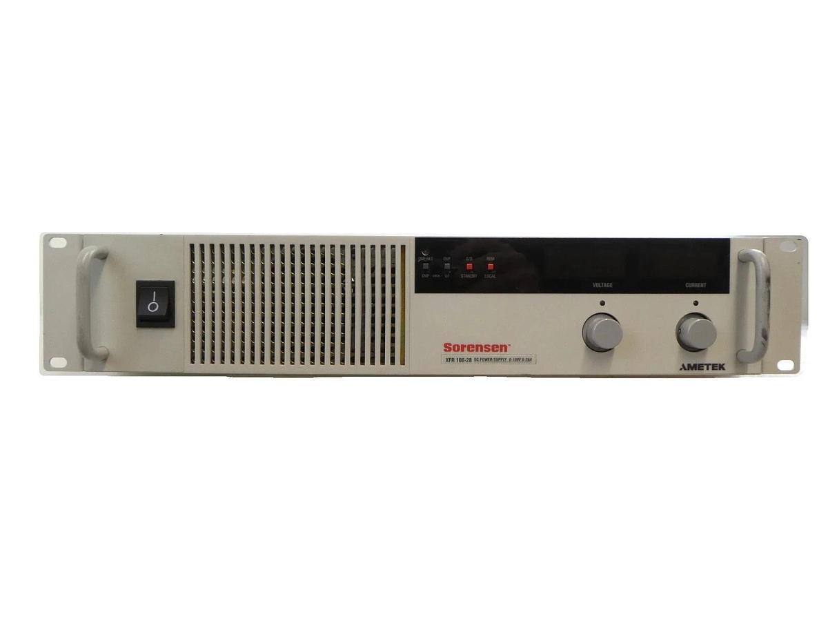 Used Ametek Sorensen XFR100-28MVSEA Programmable DC Power Supply Working Surplus