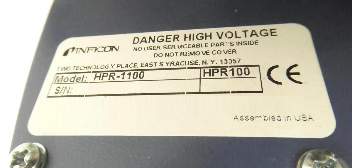 Used Inficon HPR-1100 Transpector HPR Gas Analyzer 923-713-G1 with H100M Working