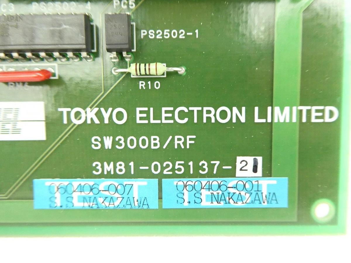 Used TEL Tokyo Electron 3M81-025137-21 RF Board PCB SW300B/RF Trias System Working