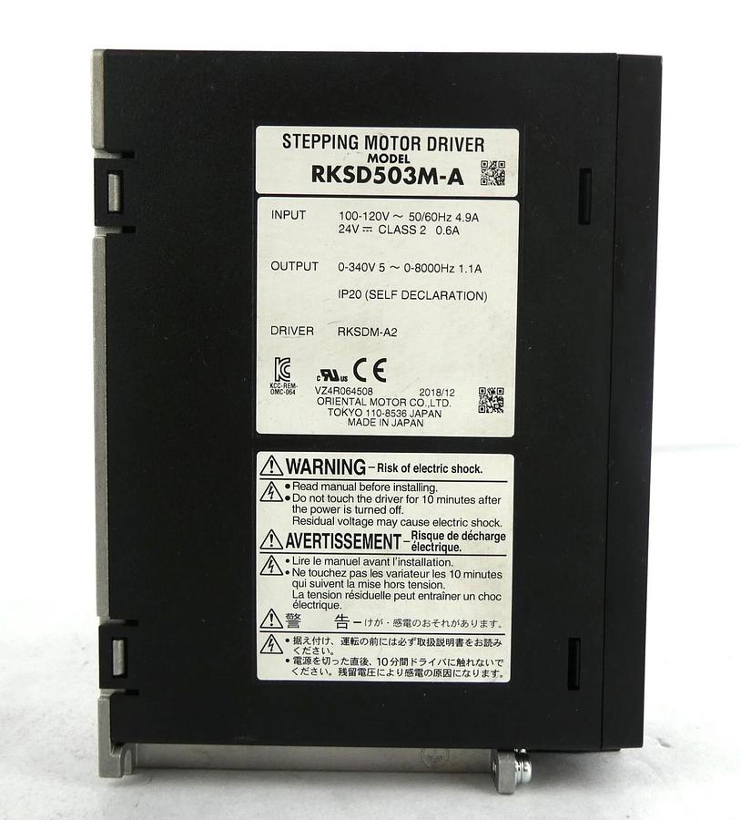 Used Oriental Motor RKSD503M-A Stepping Motor Driver RKSDM-A2 Working Surplus
