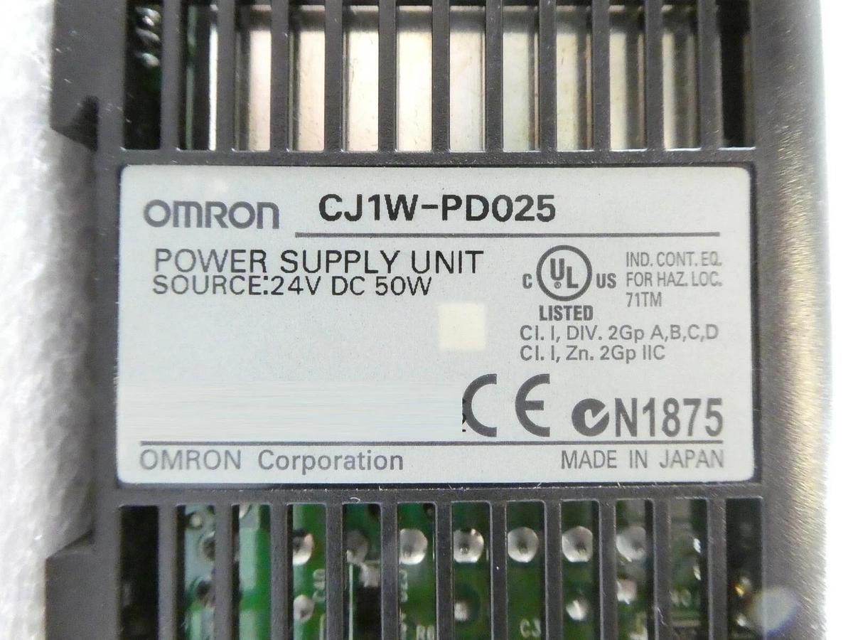 Used Omron SYSMAC Programmable Logic Controller CJ1W-PD025 CJ1G-CPU44H Lot of 2