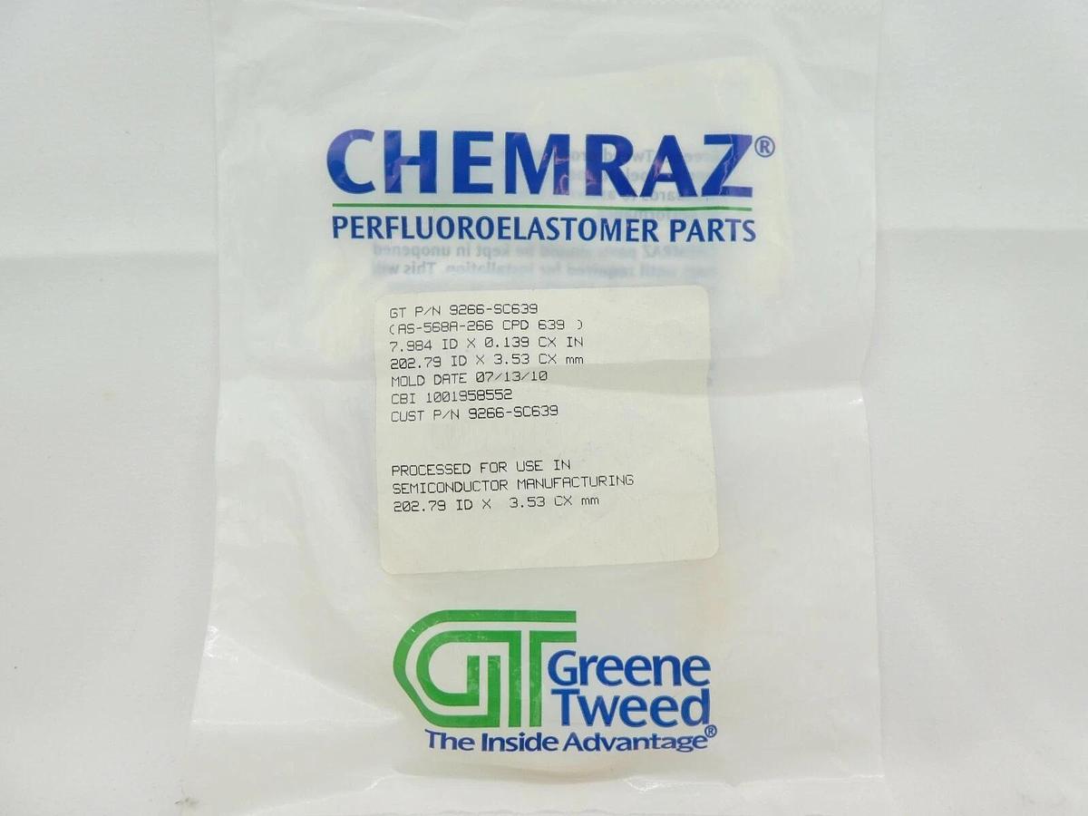 Greene Tweed 9266-SC639 O-Ring AS-568A-266 CPD 639 Lot of 3 New Surplus