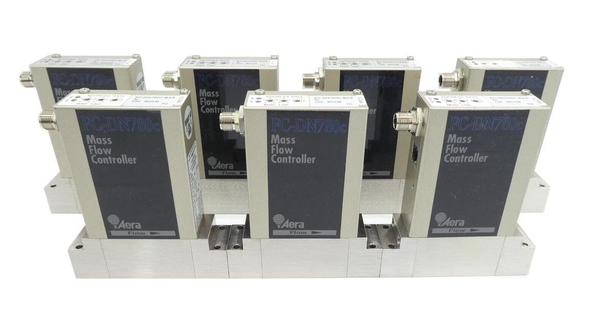 Used Aera FC-DN780C-BAS Mass Flow Controller MFC Lot of 7 AMAT 3030-14167 0190-26318