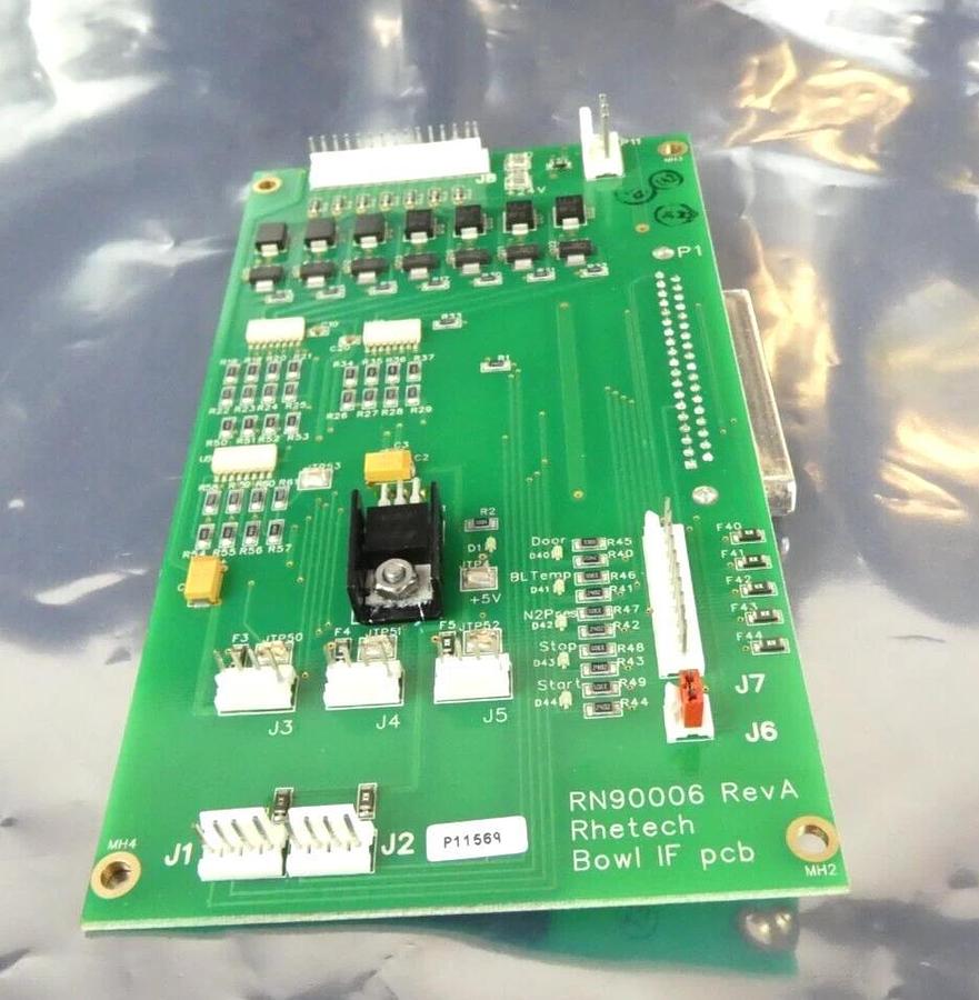 Used Rhetech Inc RN90006 SRD Main Bowl IF Interface PCB Board OEM Refurbished