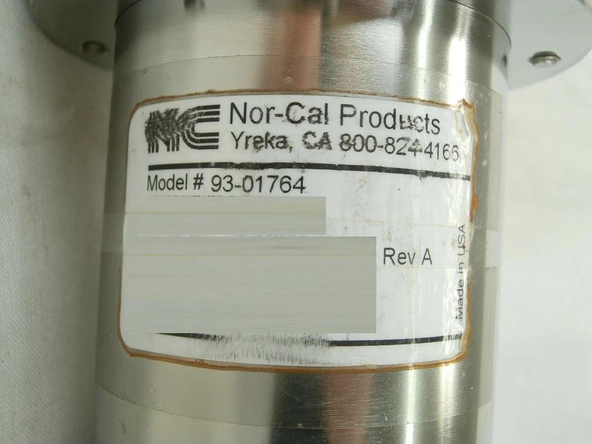Used Nor-Cal Products 93-01764 Pneumatic Angle In-Line NW50 Used Working