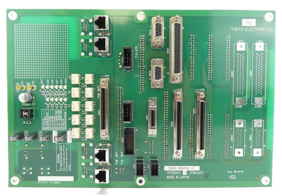 TEL Tokyo Electron 5880-000052-V1 Distribution PCB TPFB500-1/PWILDIST New Spare