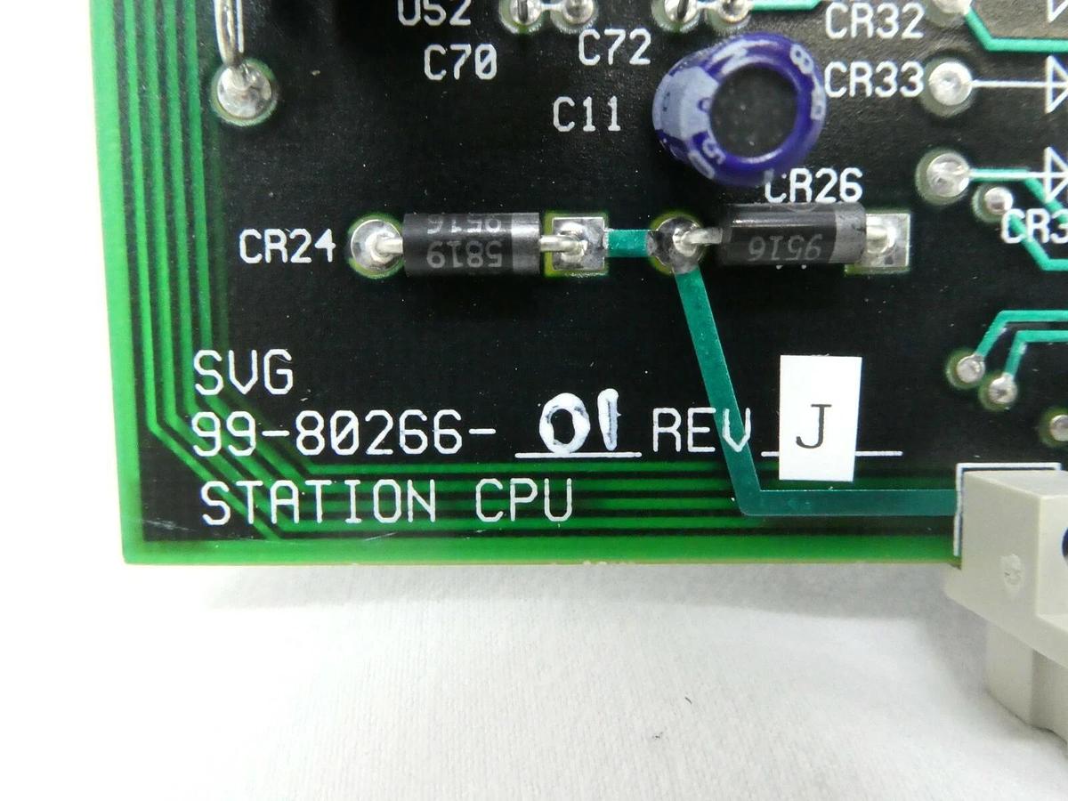 Used SVG Silicon Valley Group 99-80266-01 Stack Bake SE Station CPU PCB Card Rev. J