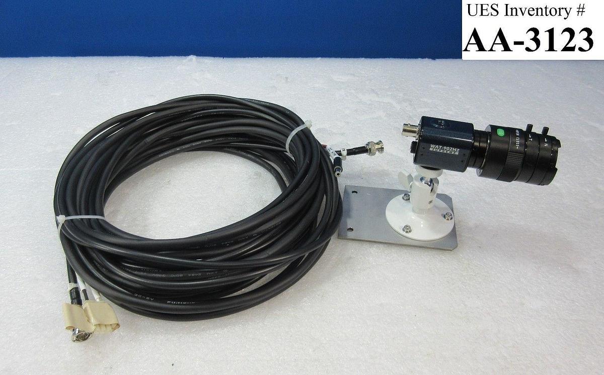Used Watec WAT-902H2 Supreme CCD Camera with Computar H3Z4512CS-IR Lens & Cables Used