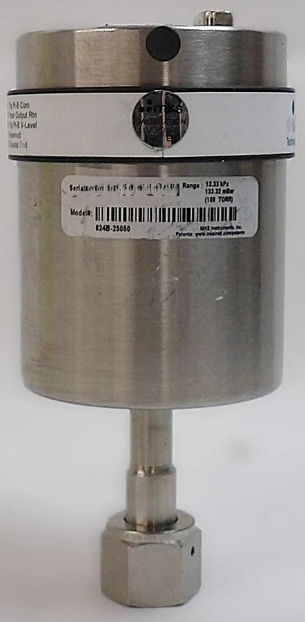 Used MKS Instruments 624B-25050 Baratron Transducer Type 624 No 15-Pin D Screws Spare
