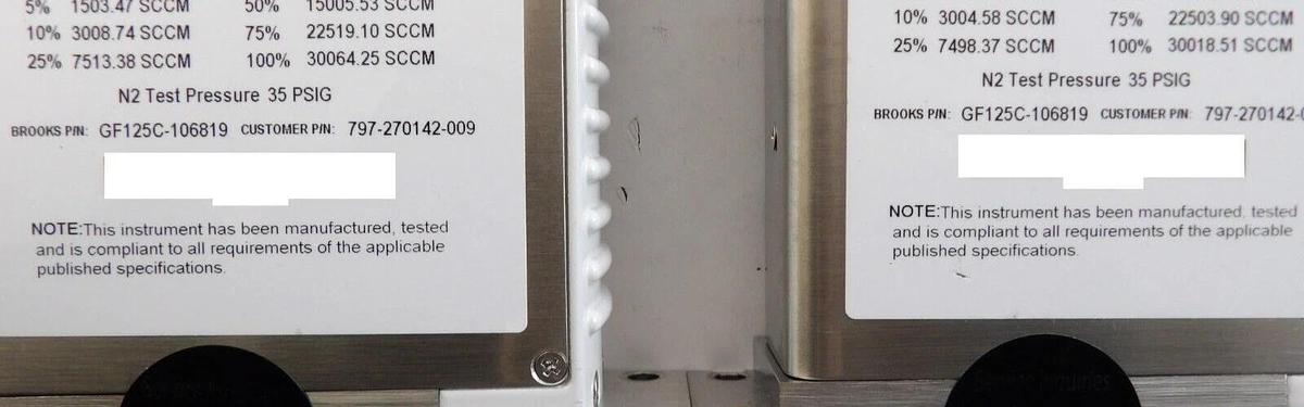 Used Brooks Instrument GF125CXXC Mass Flow Controller MFC Reseller Lot of 12 Working