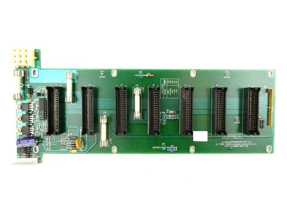 Used Kensington 77-4000-6076-00 6-Axis Motherboard PCB Card Rev. F.2 Working Spare