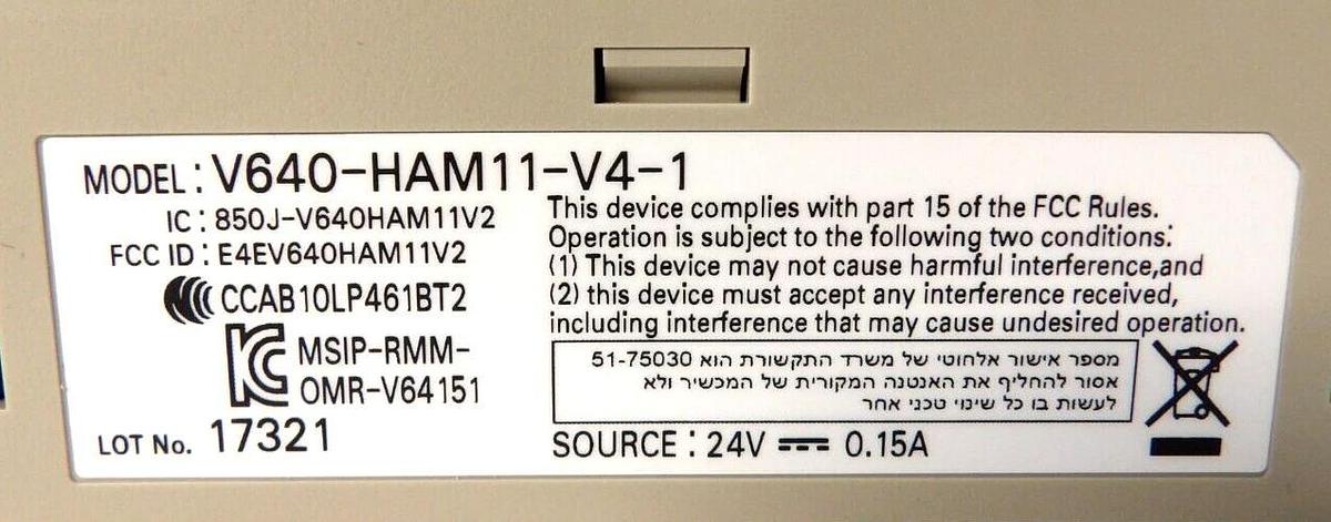 Used Omron V640-HAM11-V4-1 Amplifier Unit Reseller Lot of 9 Working Surplus