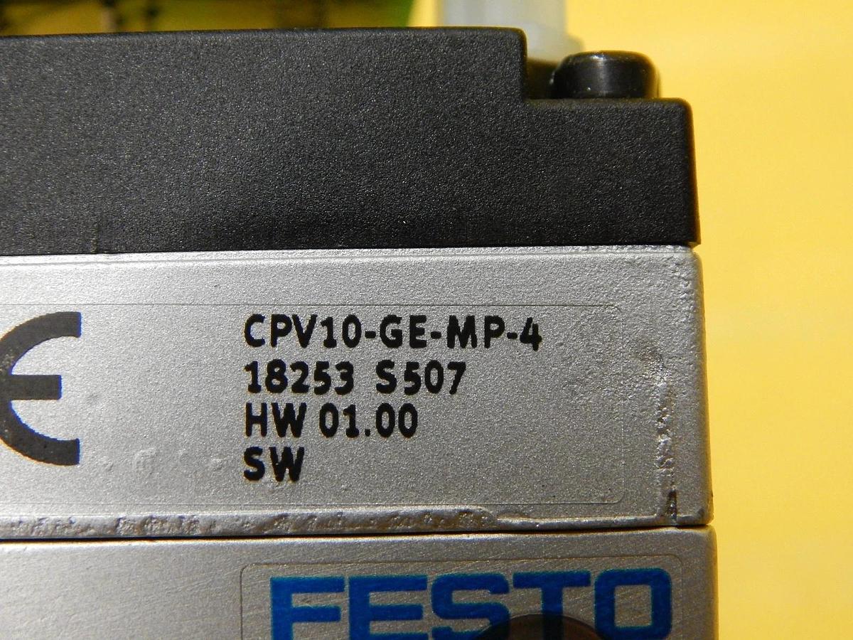 Used Festo CPV10-GE-MP-4 4-Port Pneumatic Manifold CPV-10-VI Used Working