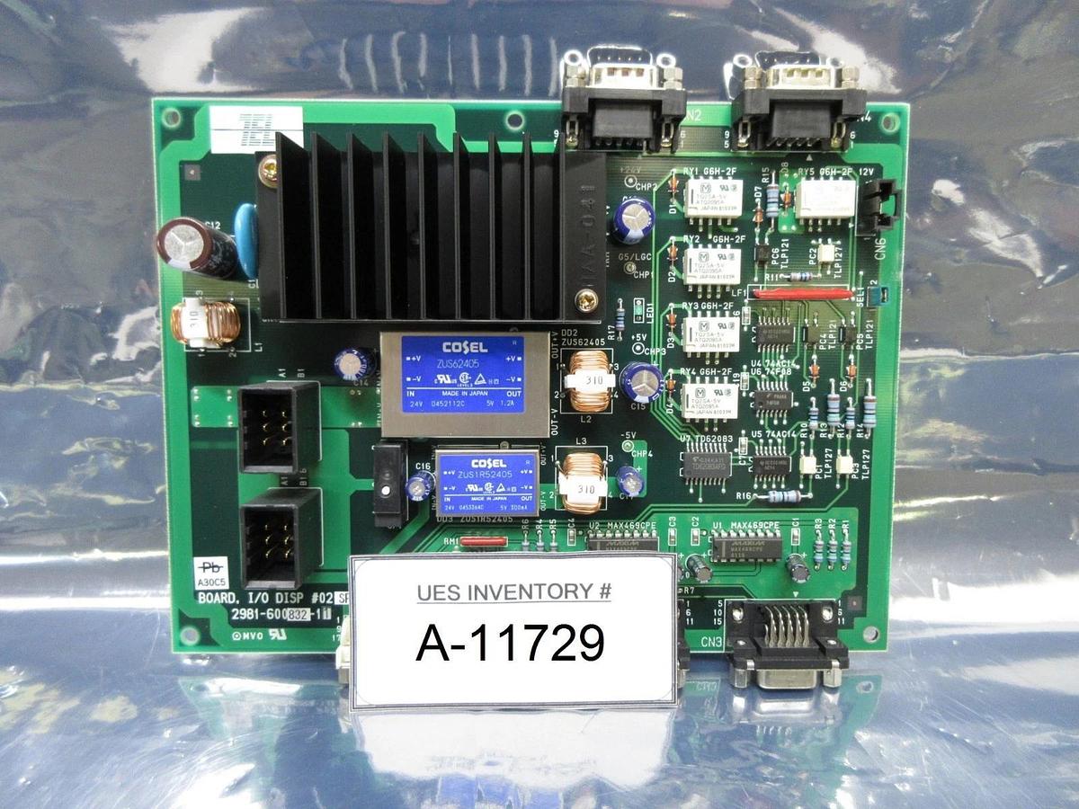 Used TEL Tokyo Electron 2981-600832-11 Board, I/O DISP #02 PCB SP001 ACT12-300 Used