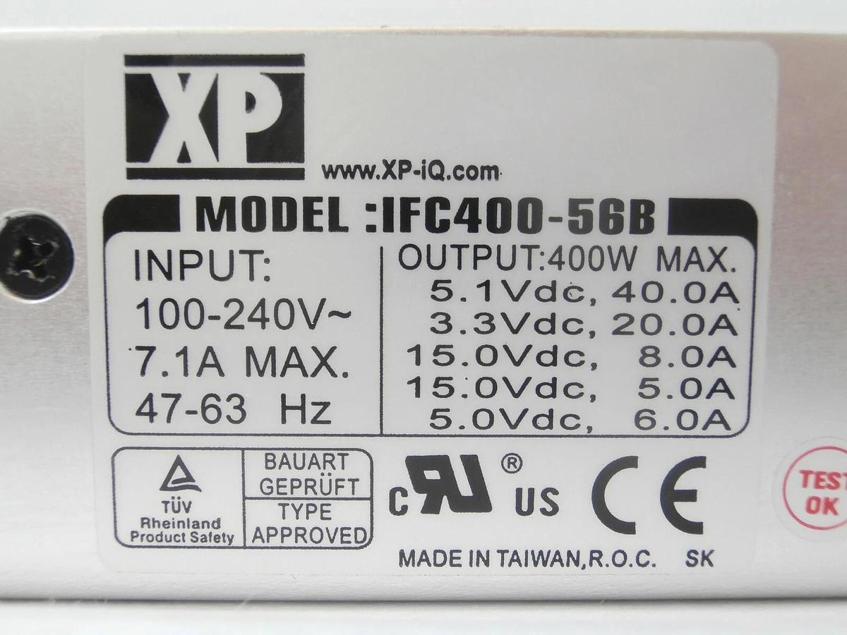 Used XP Power IFC400-56B Power Supply IFC400-50B Lot of 5 AMAT Centura Working Spare