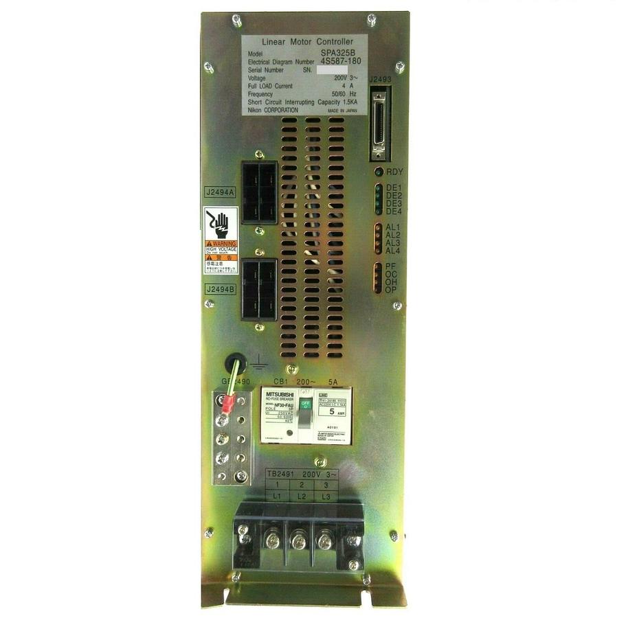 Used Nikon Precision 4S587-180 Linear Motor Controller SPA325B NSR-S204B Working