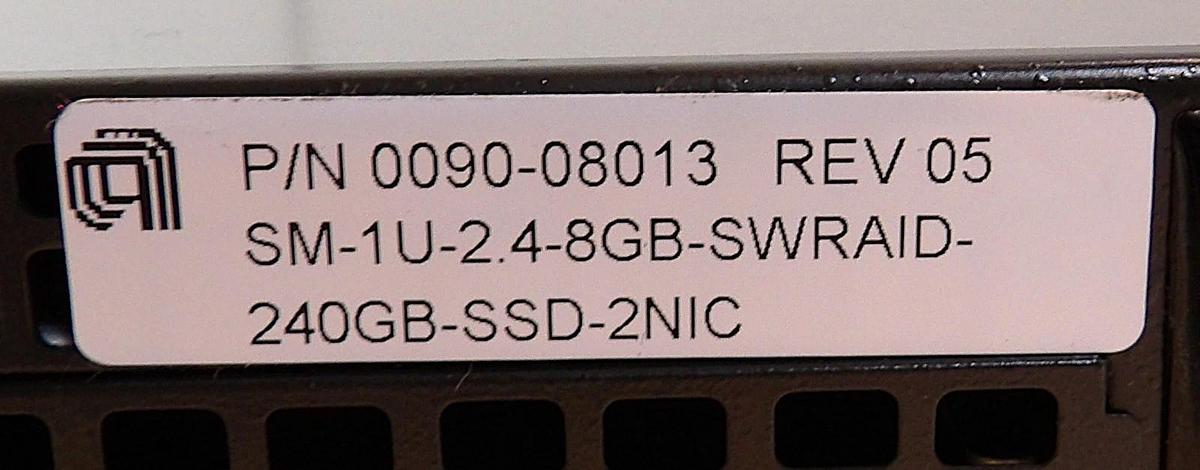 Used SuperMicro CSE-111 CGA Server SM-1U-2.4-8GB-SWRAID-240GB-SSD-2NIC New Surplus
