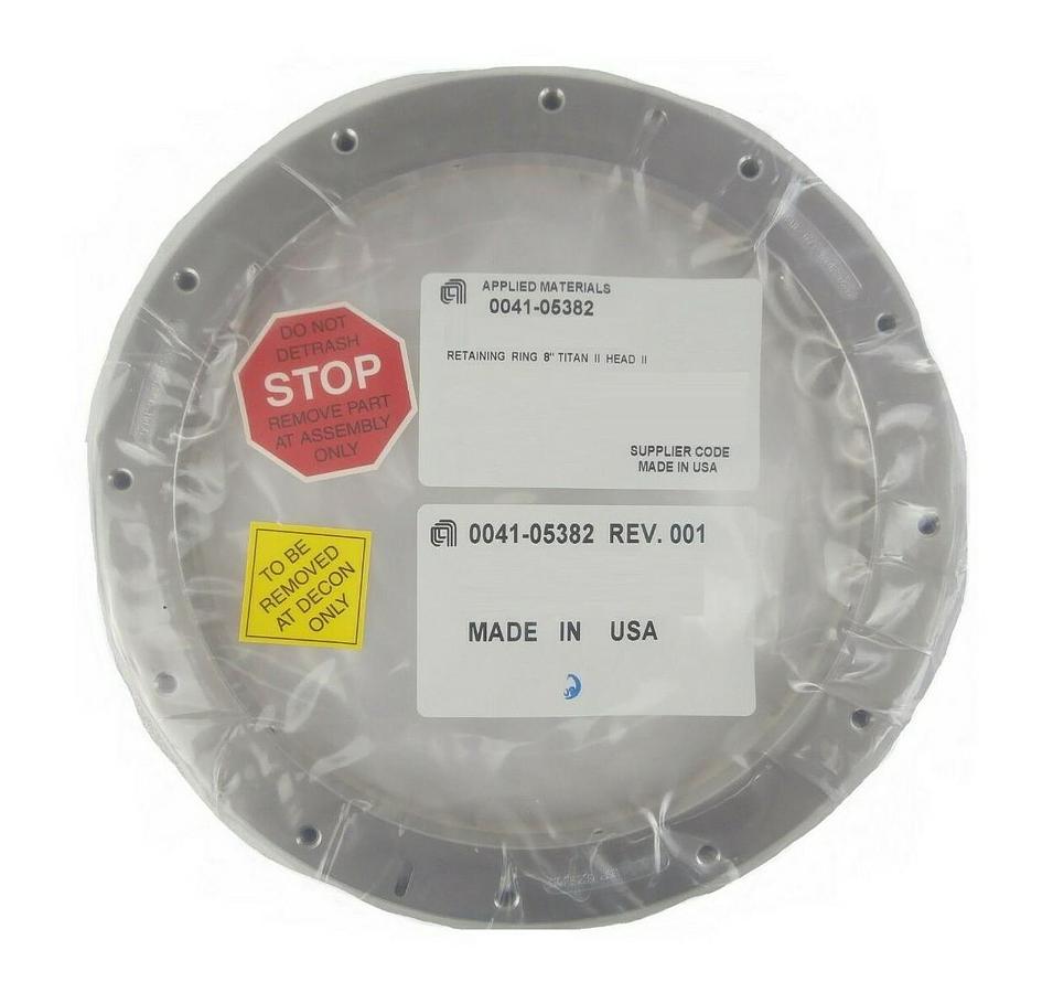 AMAT Applied Materials 0041-05382 200mm Retaining Ring 8" Titan II Head II New
