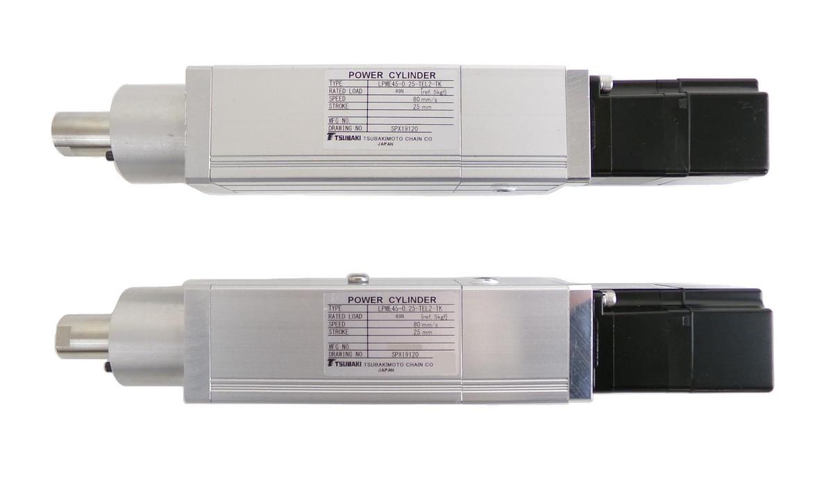 Used Tsubakimoto LPME45-0 Power Cylinder Servo Motor Lot of 2 Working