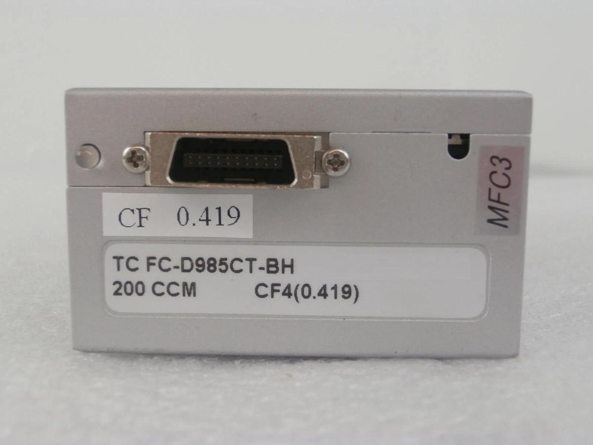 Used Aera FC-D985CT-BH Mass Flow Controller MFC FC-D985C 200 CCM CF4(0.419) Working