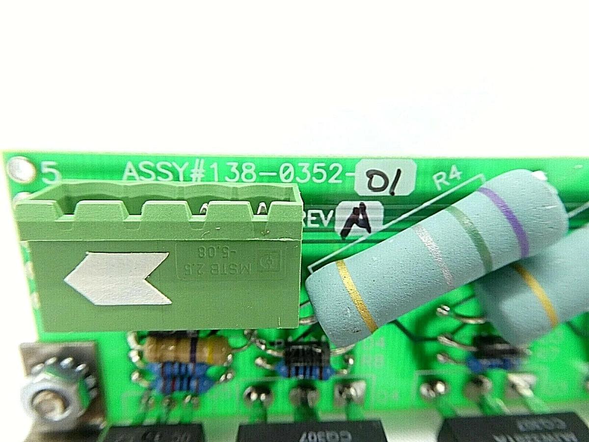Used Dynatronix 138-0352-01 Thermal Contact Relay Board PCB 190-0352-00 Working Spare