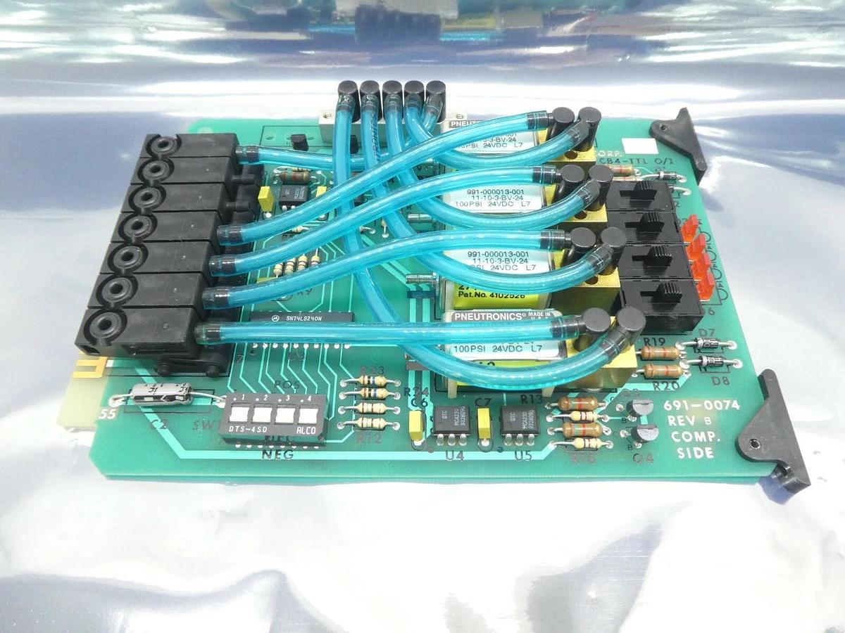 Used Pneutronics 990-004321-002 CBX/TTL PCB Card 691-0074 Rev. B CB4-TTL O/I Working