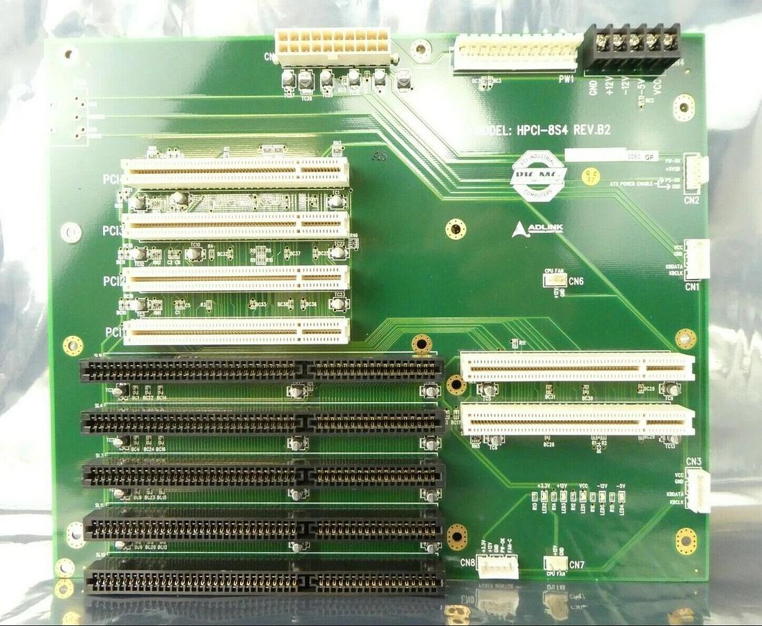 ADLINK Technology HPCI-8S4 Backplane PCB GaSonics 3500 Asher New Surplus