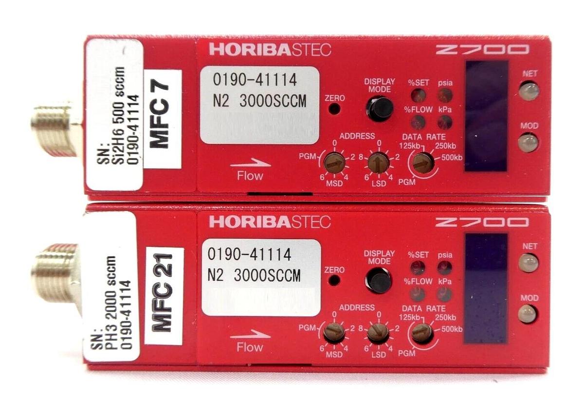 Used Horiba STEC SEC-Z714AGX Mass Flow Controller MFC Z700 Reseller Lot of 12 Working