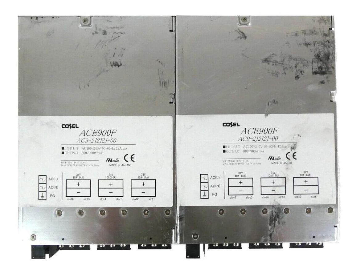 Used Cosel AC9-2J2J2J-00 Power Supply ACE900F Reseller Lot of 2 Working Spare
