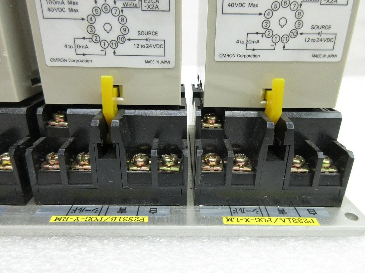 Used Omron E2CA-AL4D-3 Proximity Sensor Amplifier Assembly Set of 3 Nikon NSR Working