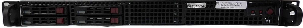 Used SuperMicro CSE-111 CGA Server SM-1U-2.4-8GB-SWRAID-240GB-SSD-2NIC New Surplus