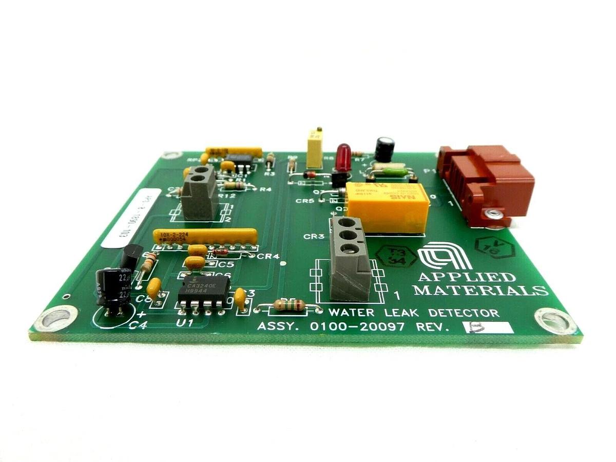 Used AMAT Applied Materials 0100-20097 Water Leak Detector Board PCB Centura Working
